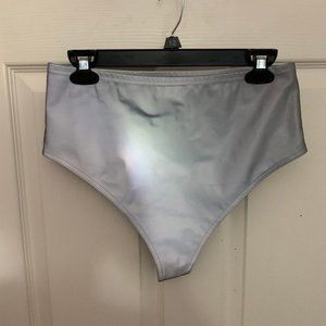Reflective rave booty shorts